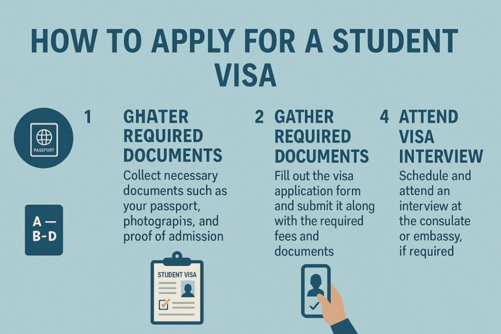 How to Apply for a Student Visa in UK/Canada/USA – Step by Step