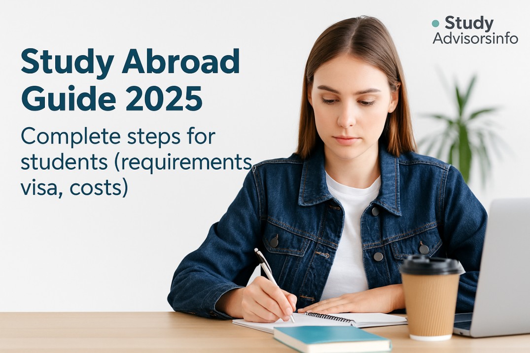 Study Abroad Guide 2025 – Complete steps for students (requirements, visa, costs).